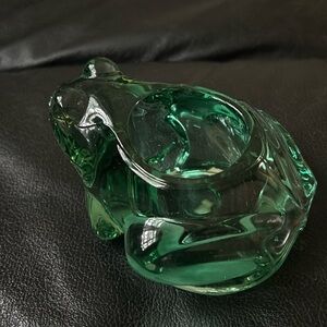 Glass votive candle holder